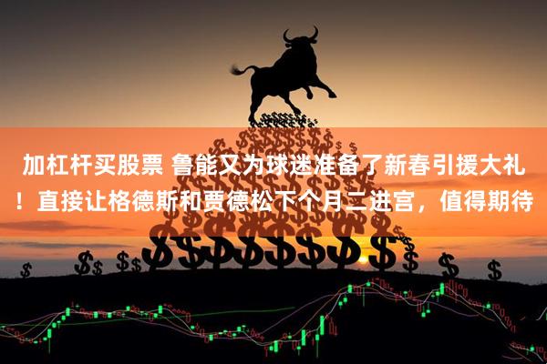 加杠杆买股票 鲁能又为球迷准备了新春引援大礼！直接让格德斯和贾德松下个月二进宫，值得期待
